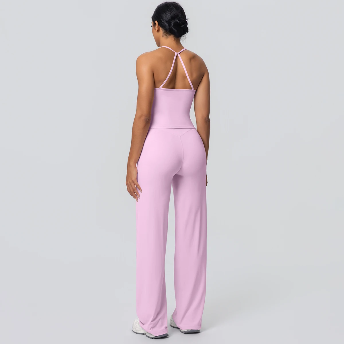 2-Piece Solid Yoga Sports Set — Image 42
