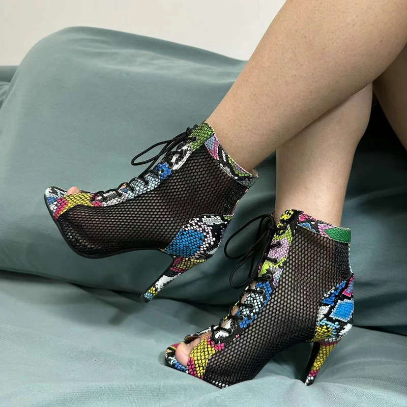 Mesh Summer High Heels — Image 94