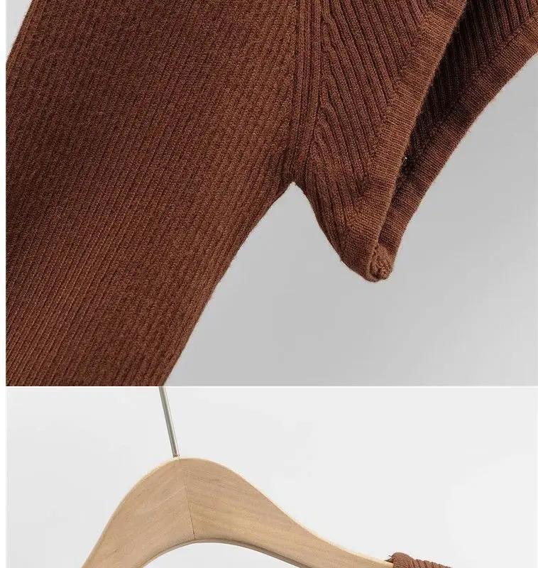 Knitted Long Sleeve Autumn Crop Top — Image 19