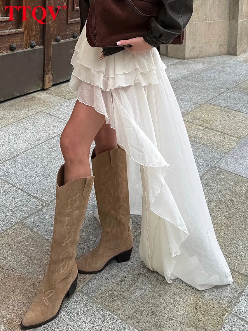 Casual Loose Pleated Skirt — Image 16