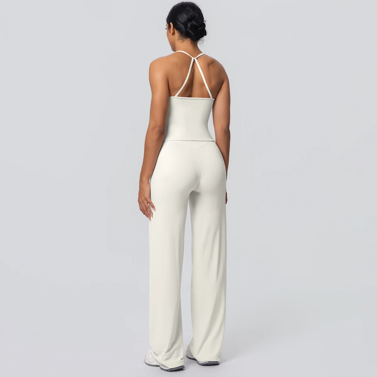 2-Piece Solid Yoga Sports Set — Image 24