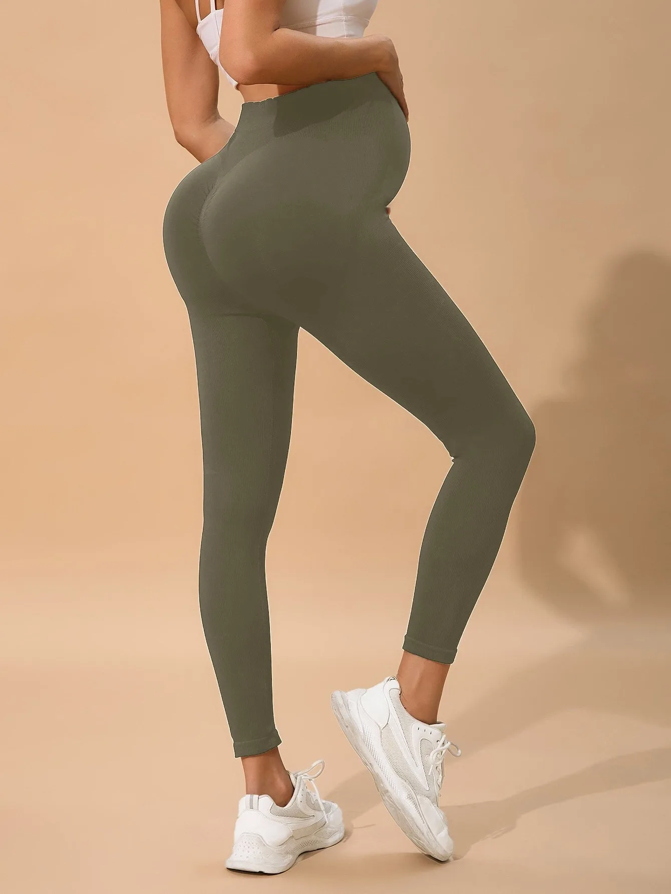 Maternity High-Waisted Leggings — Image 33