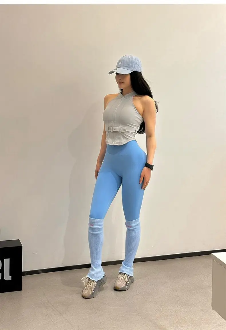 Solid High-Waisted Leggings — Image 19