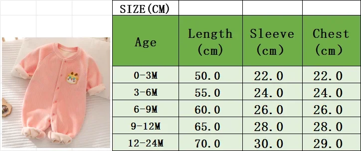 Baby Warm Winter Long Jumpsuit