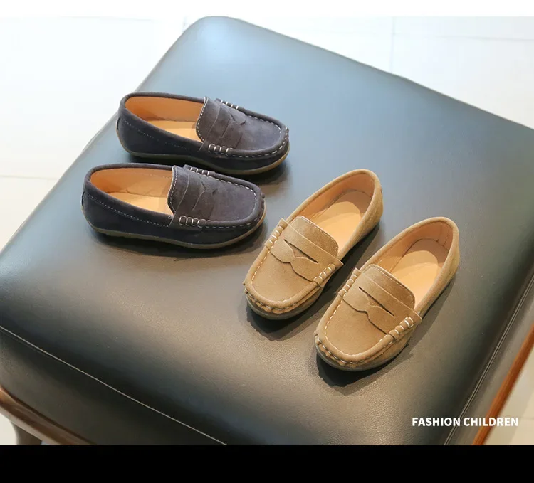 Boys' Solid Leather Shoes — Image 9