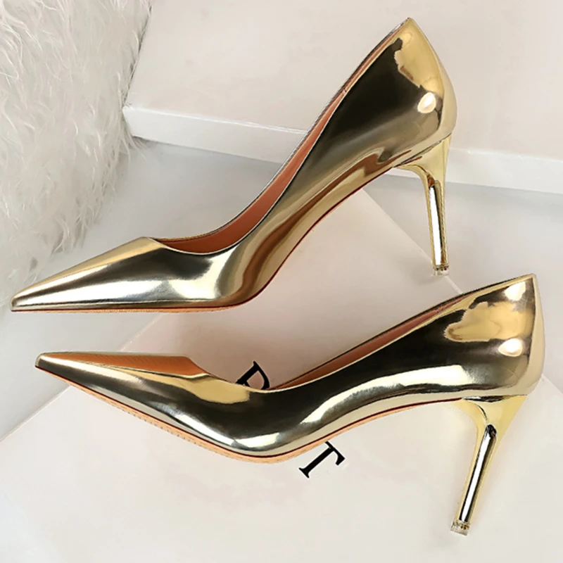 Leather High Heels — Image 38