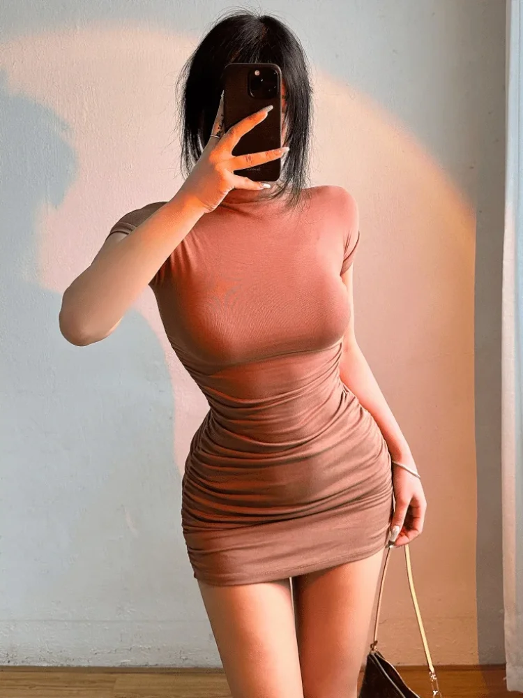 Pleated Mini Dress — Image 11