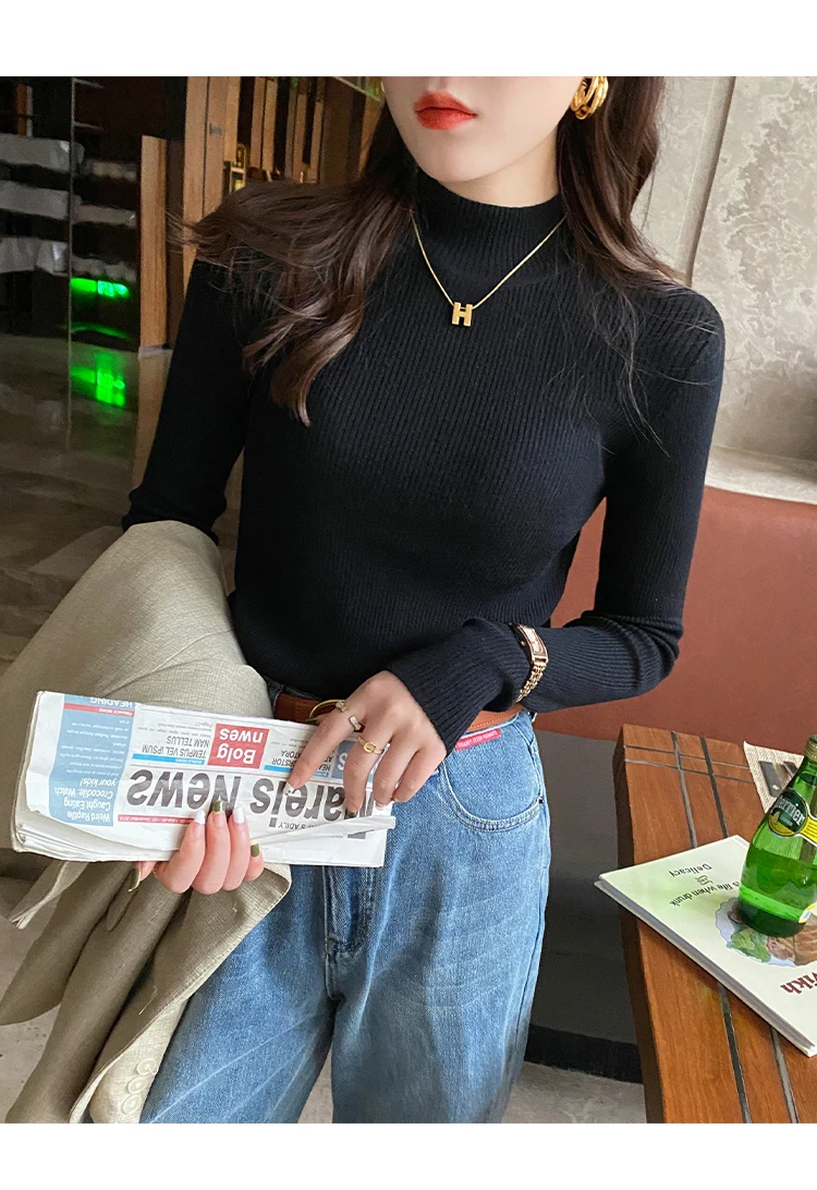 Vintage Solid Winter Sweater — Image 20