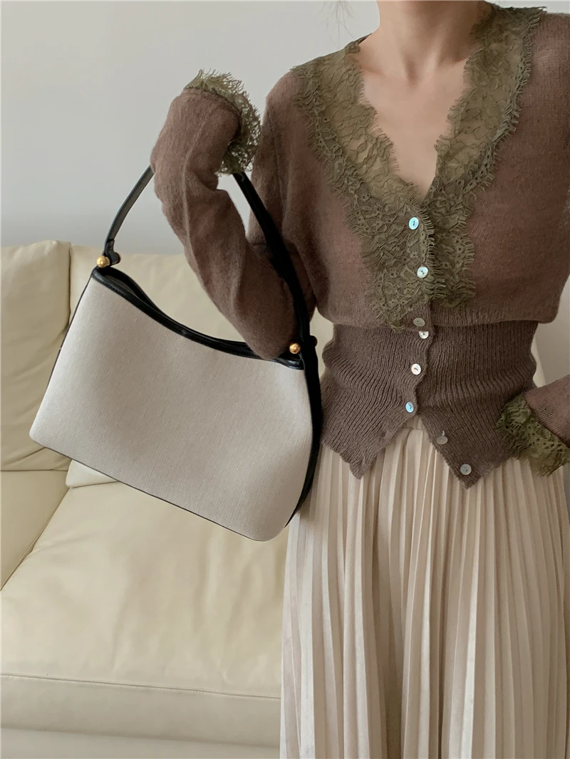 Vintage Lace Knitted Cardigan — Image 27