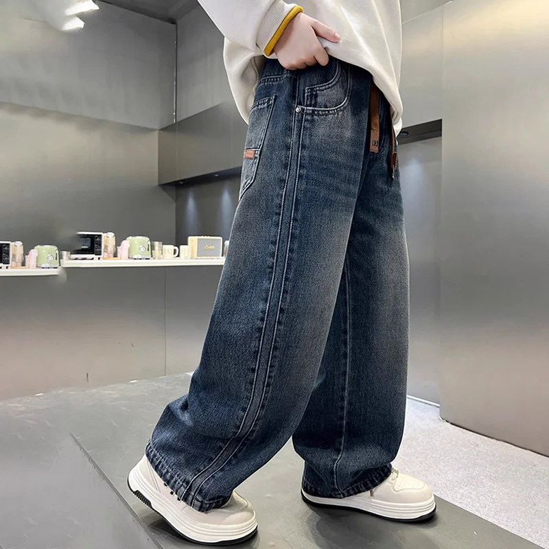 Boys' Autumn Wide-Leg Jeans — Image 8