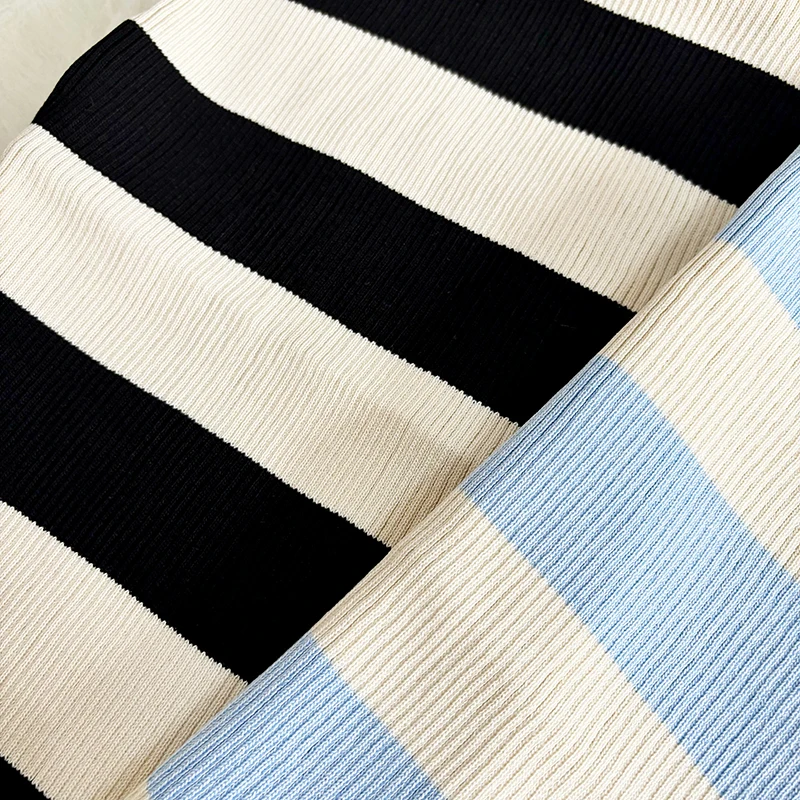 Slim-Fit Striped Summer Dress with Slit — Image 7