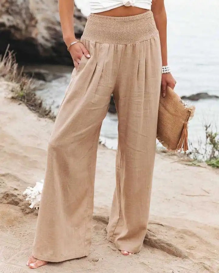 Casual Beach Pants with Drawstring — Image 22