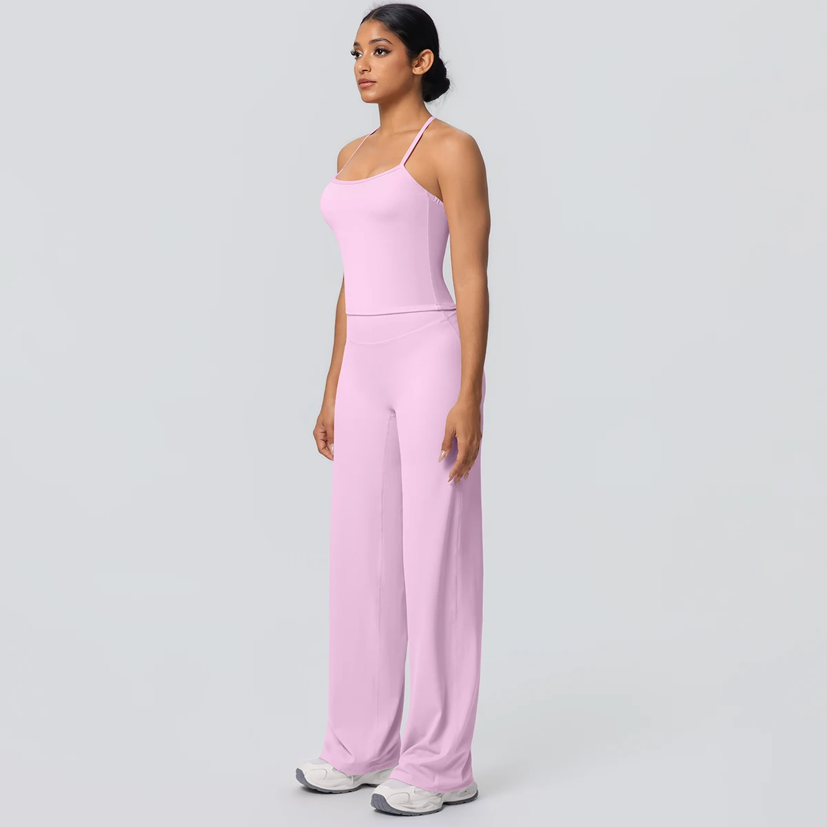 2-Piece Solid Yoga Sports Set — Image 41