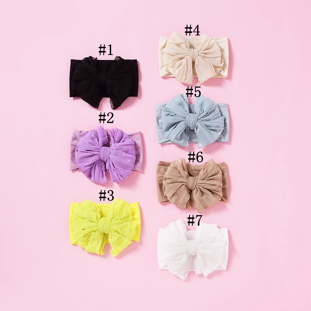 Newborn Nylon Hair Accessory with Bow — Image 10