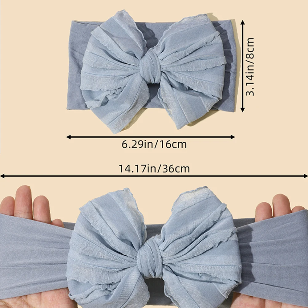 Newborn Nylon Hair Accessory with Bow — Image 3
