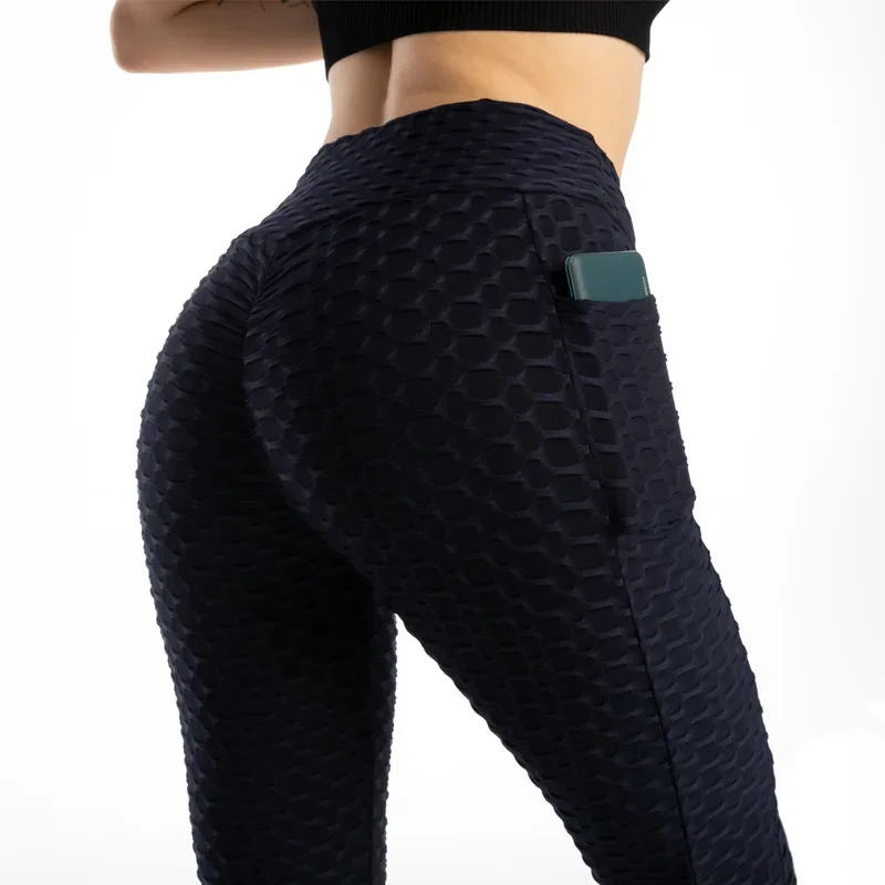 Stretchy Gym Leggings with Pocket — Image 21