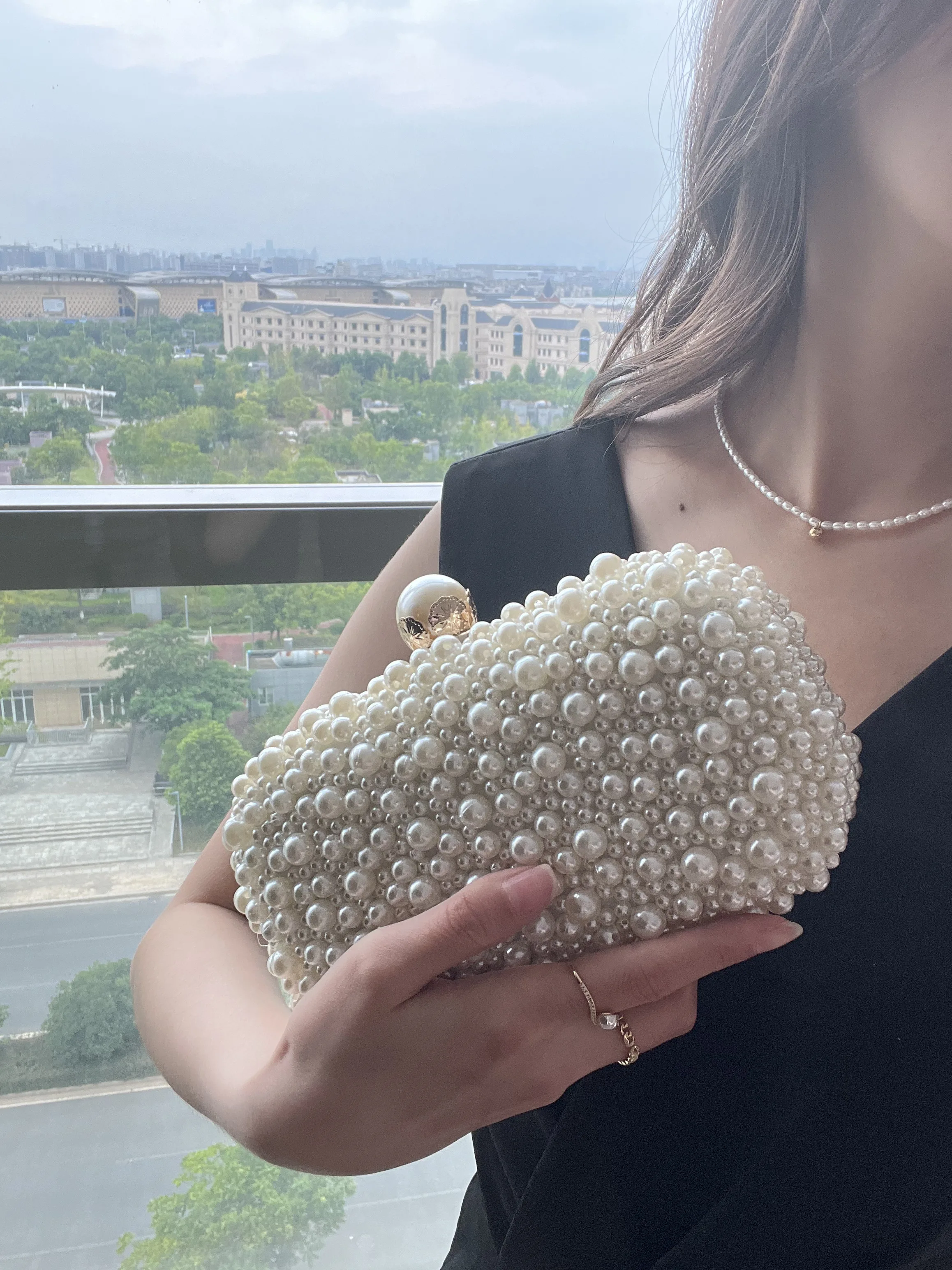 Handmade Shoulder Bag with Chain — Image 14