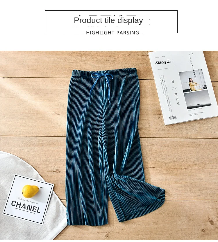 Kids' Pleated Summer Wide-Leg Pants — Image 9