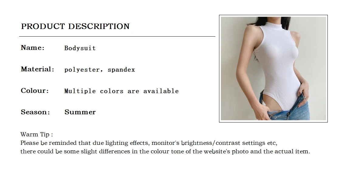 Sleeveless Summer Bodysuit — Image 6