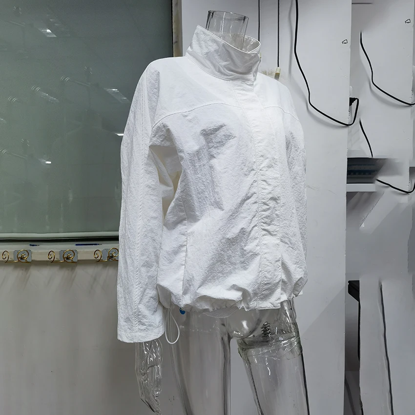 Turtleneck Autumn Jacket with Zipper — Image 33