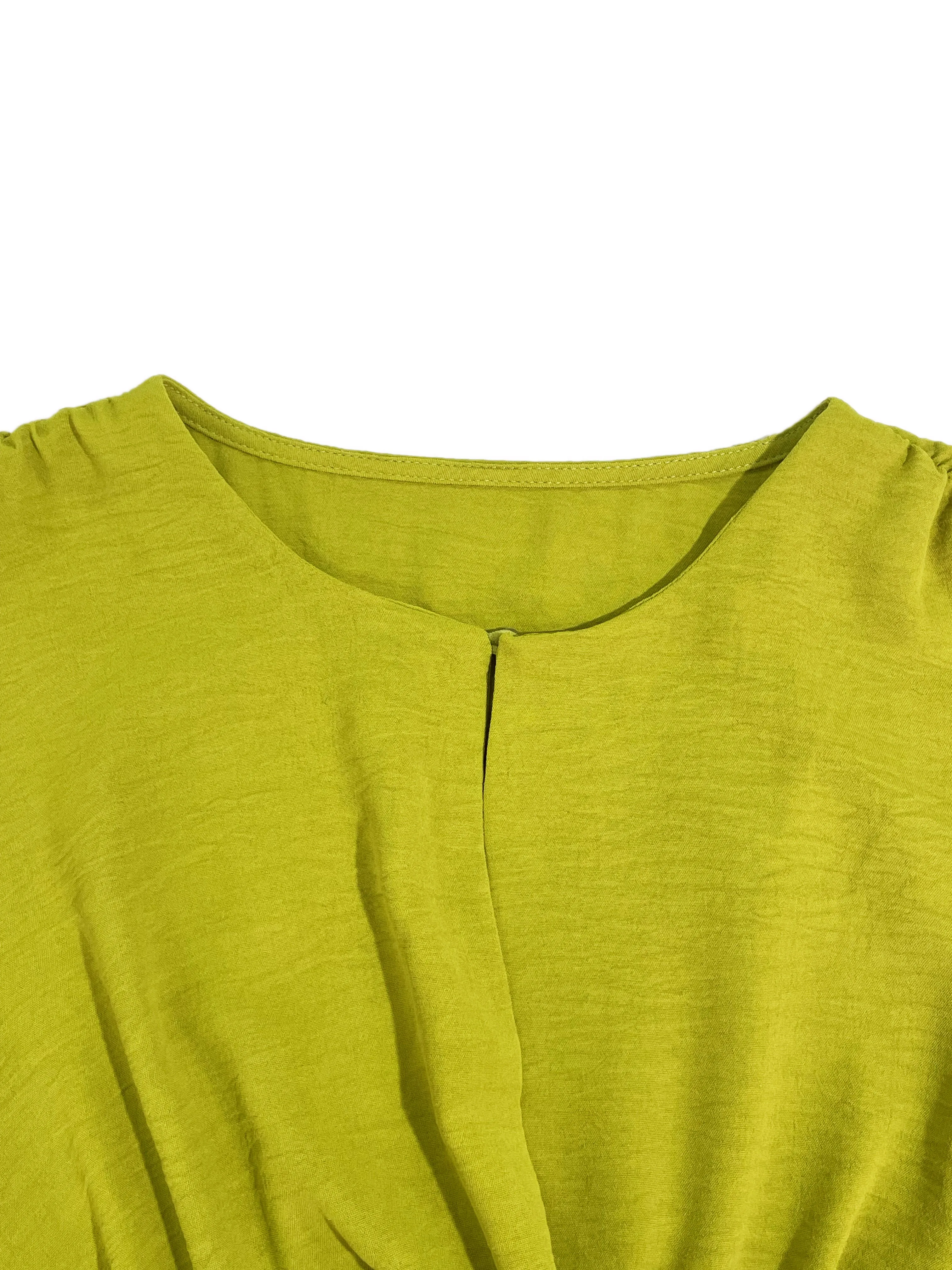 Solid Sleeveless A-Line Dress — Image 8