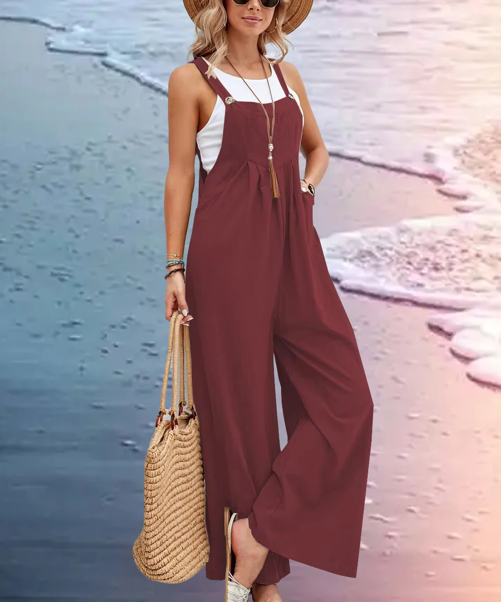 Wide-Leg Overalls — Image 5