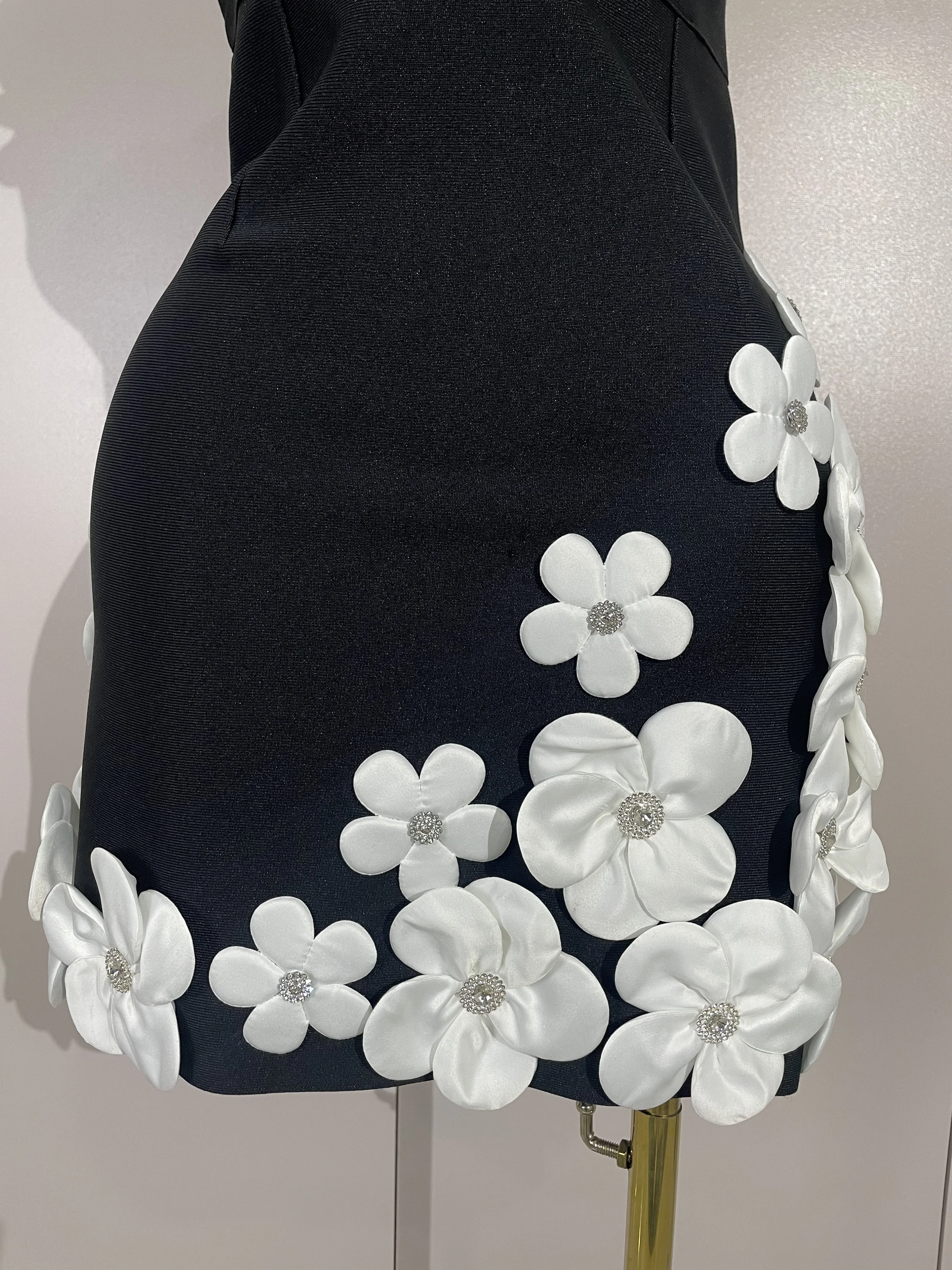 Crystal Sleeveless V-Neck Evening Gown — Image 8