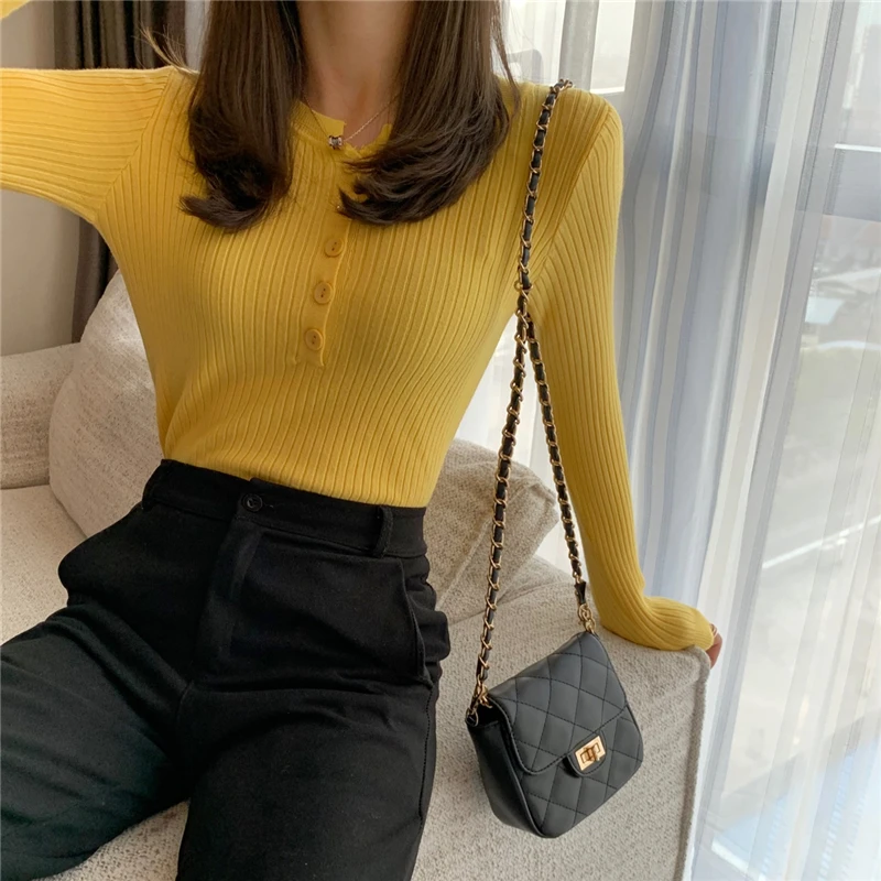 Knitted Sweater with Buttons — Image 20