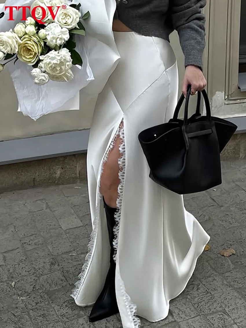 Loose Satin Skirt — Image 3