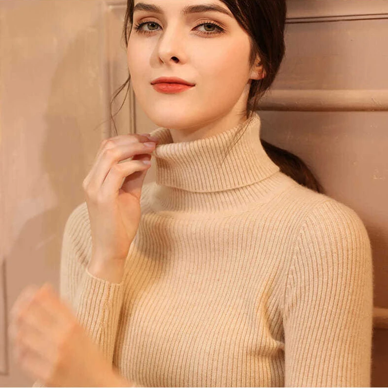 Turtleneck Winter Pullover — Image 6