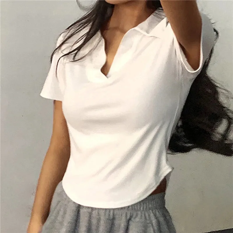 Solid Short Sleeve Summer Top — Image 11