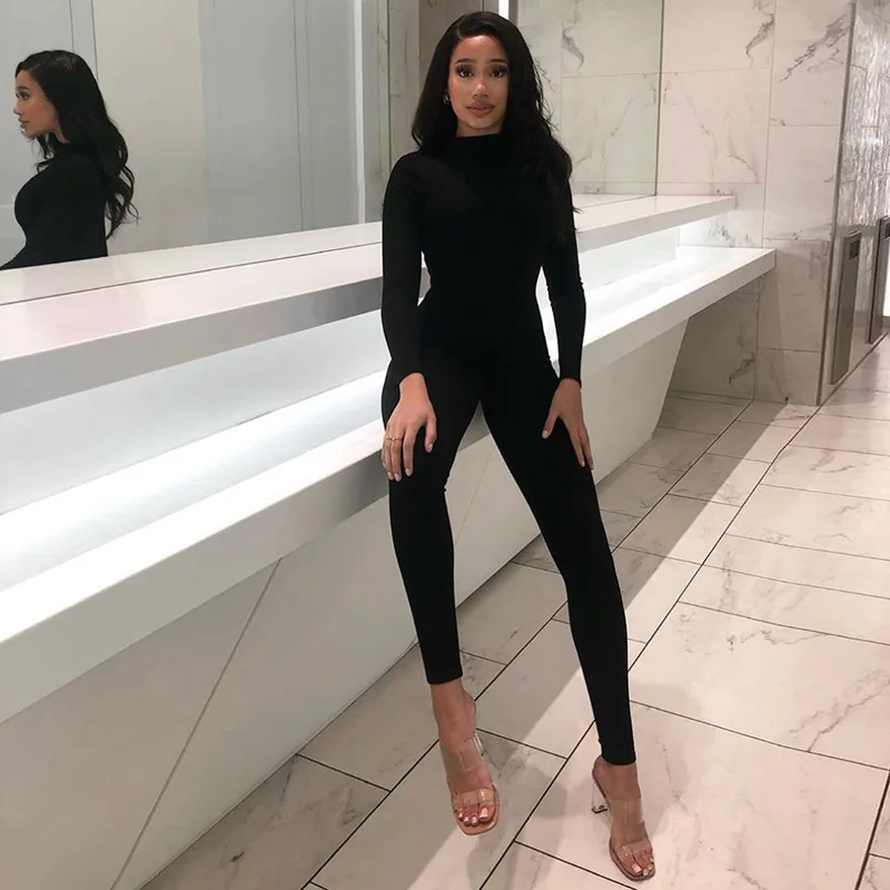 Streetwear Bodycon Long Sleeve Jumpsuit — Image 17