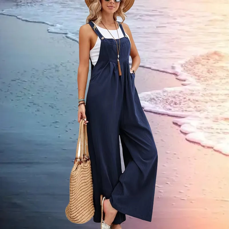 Wide-Leg Overalls — Image 7