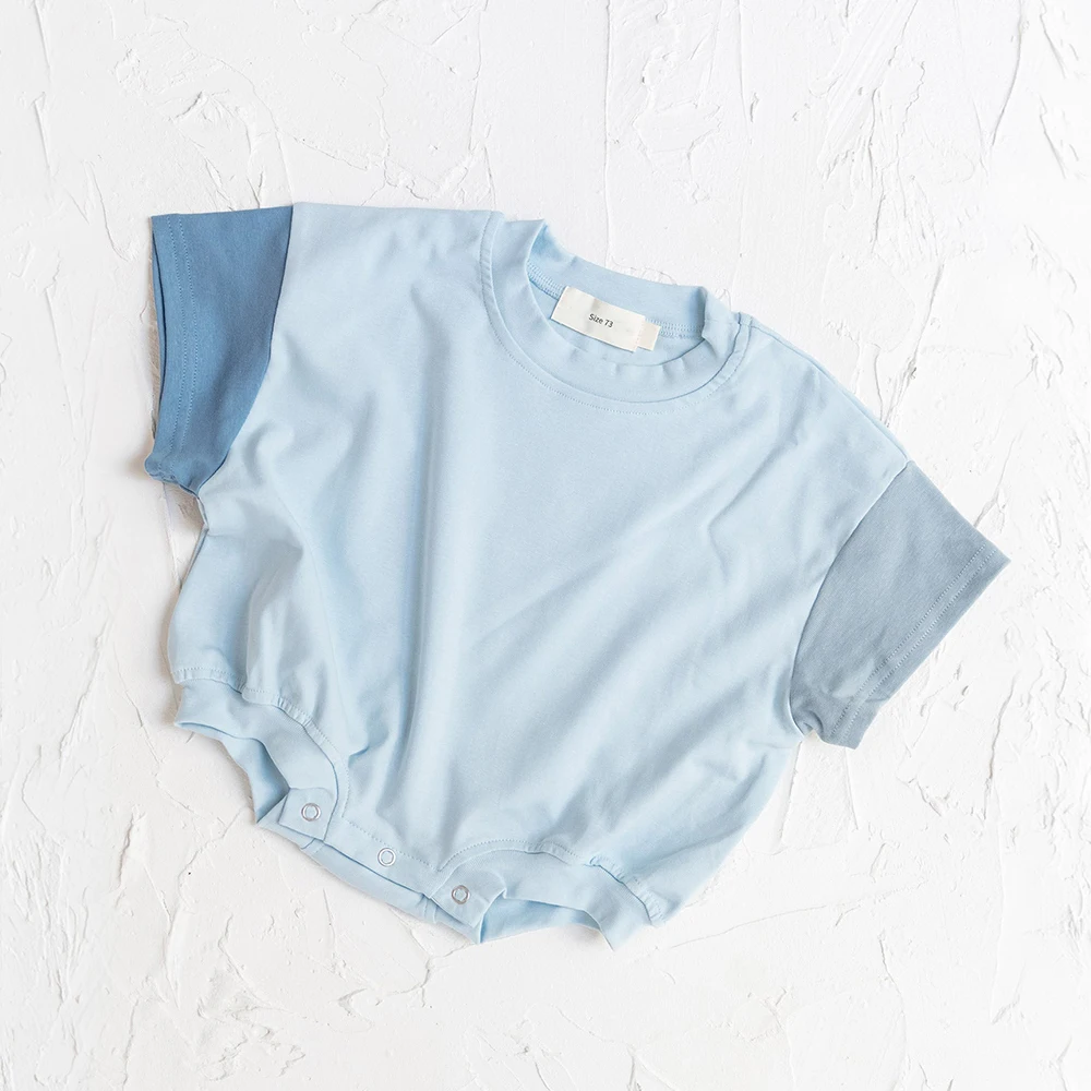 Newborn Cotton Short Sleeve Romper — Image 5