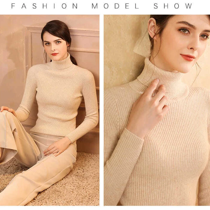 Turtleneck Winter Pullover — Image 8