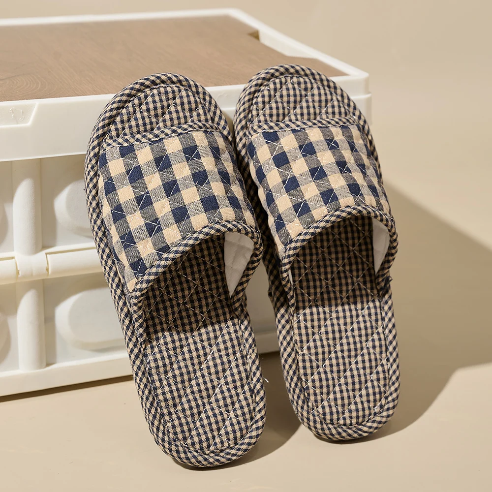 Lightweight Floral Cotton Slippers — Image 5