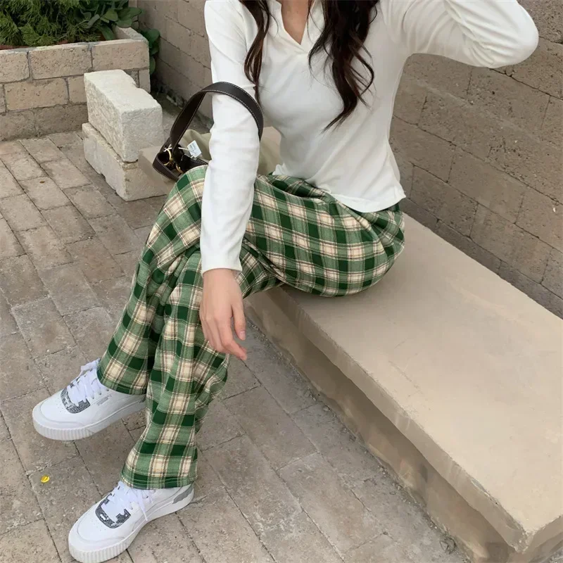 بنطال بنقشة كاروه سميك دافئ — صورة 21