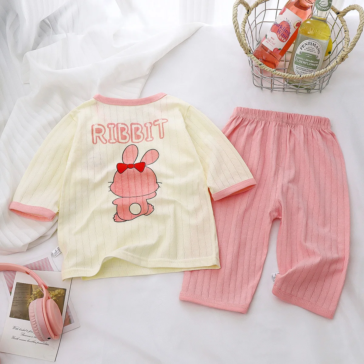 Baby Cotton Long Sleeve Pajamas — Image 6