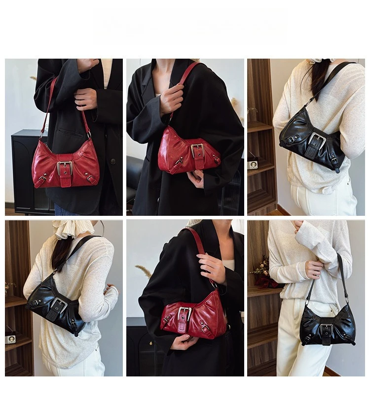 Retro Large-Capacity Pleated Bag — Image 10