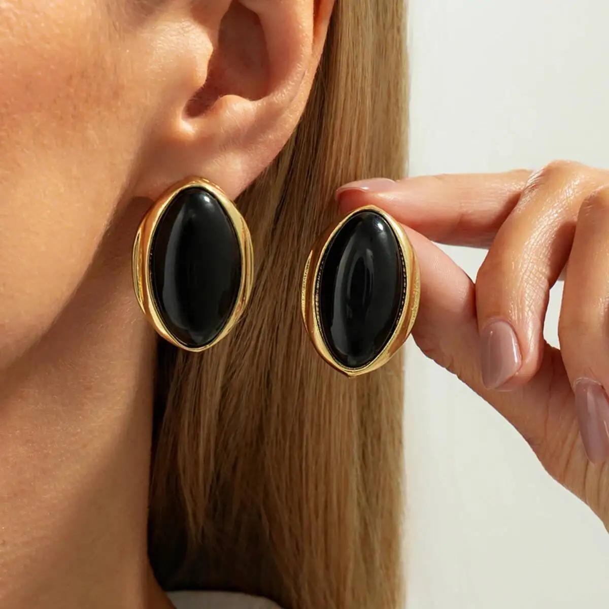 Vintage Oval Earrings — Image 6