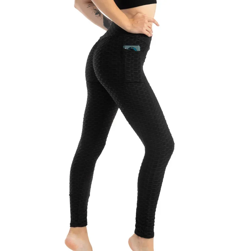 Stretchy Gym Leggings with Pocket — Image 2