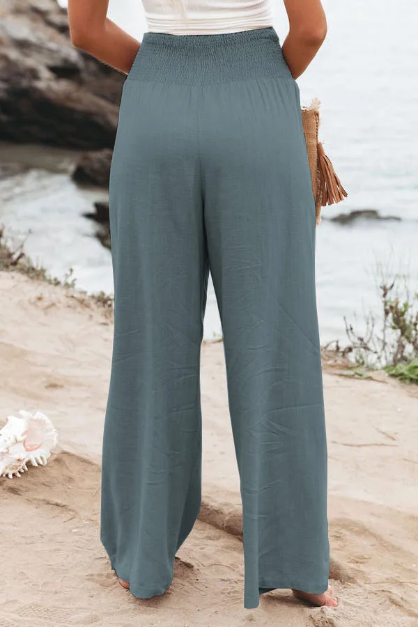 Casual Beach Pants with Drawstring — Image 10