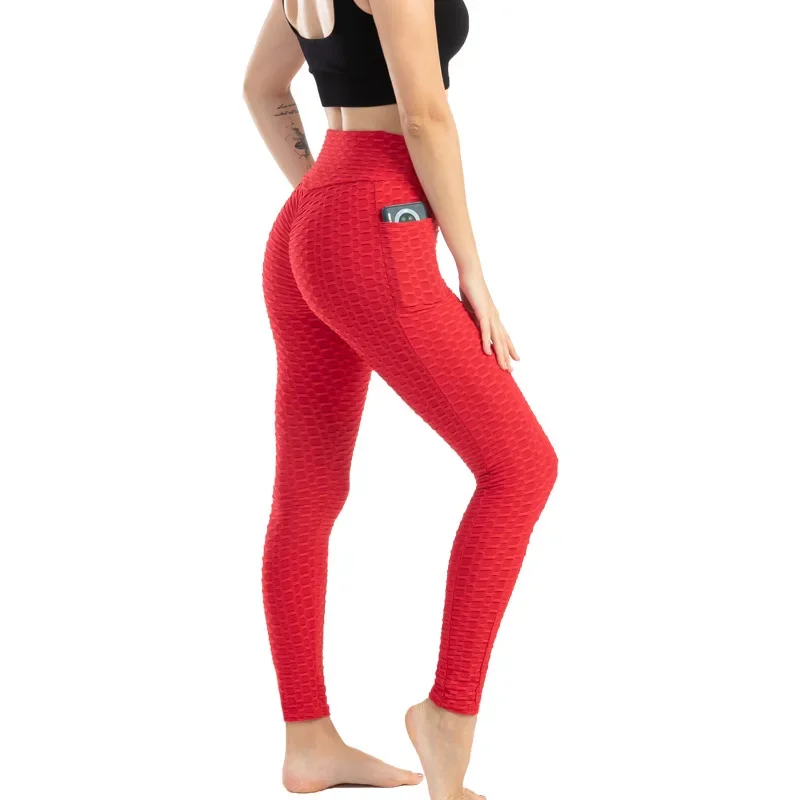 Stretchy Gym Leggings with Pocket — Image 58