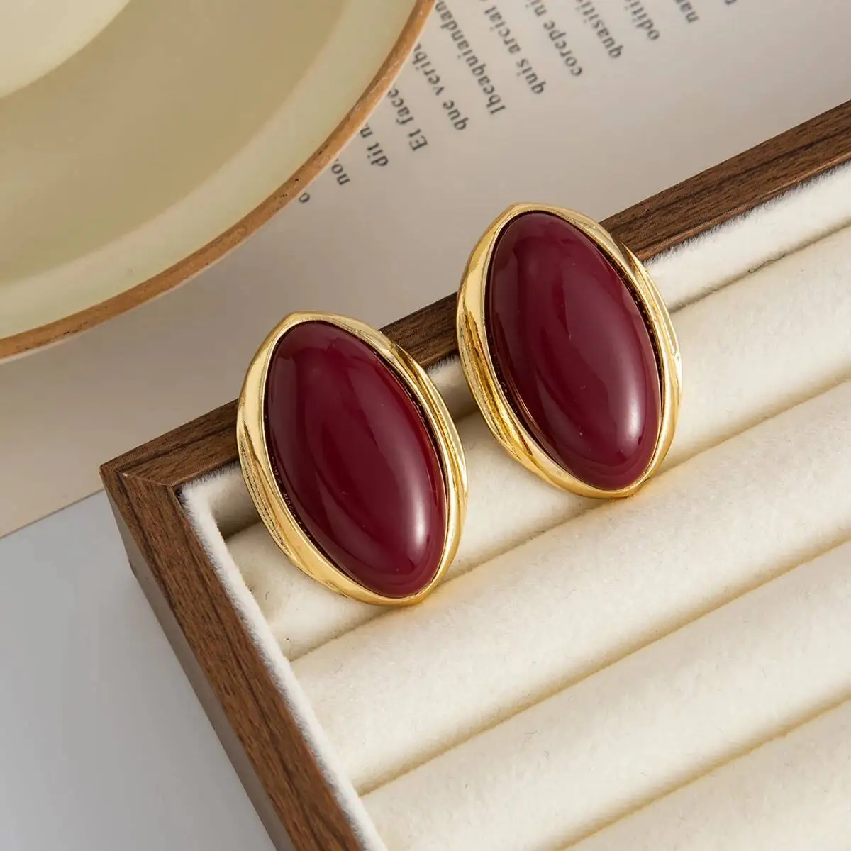 Vintage Oval Earrings — Image 10
