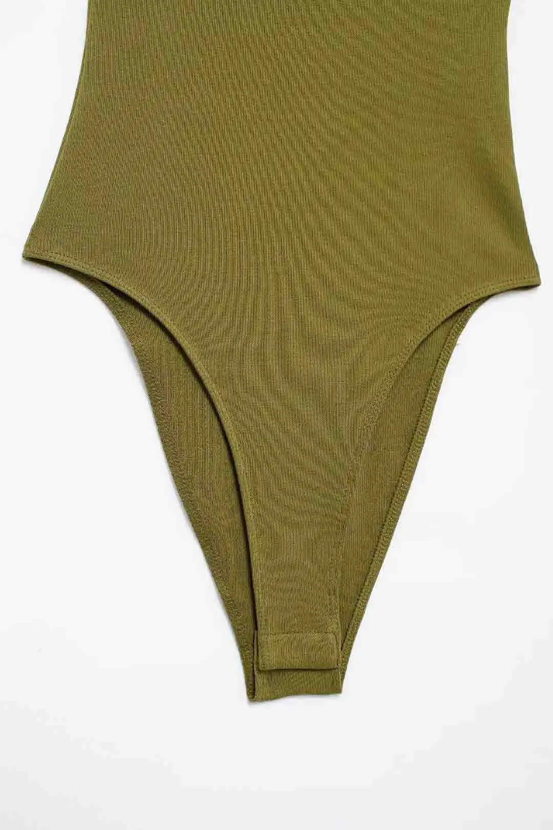 Slim-Fit Ribbed Bodysuit with Buttons — Image 29