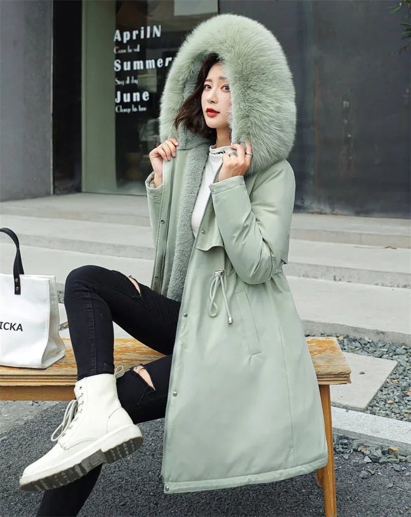Korean-Style Loose Hooded Winter Jacket — Image 9