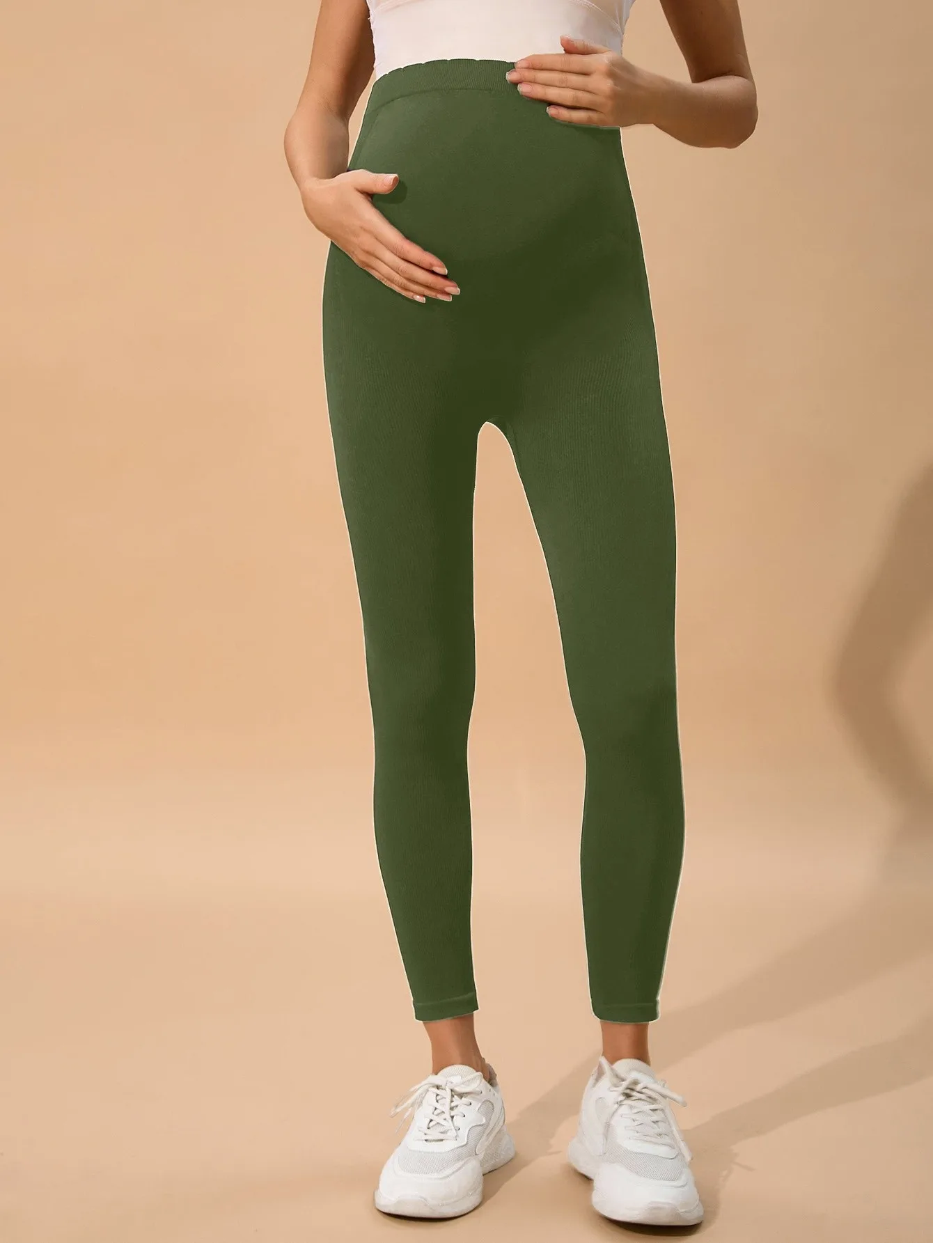 Maternity High-Waisted Leggings — Image 30