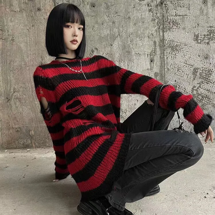Gothic Striped Sweater — Image 8