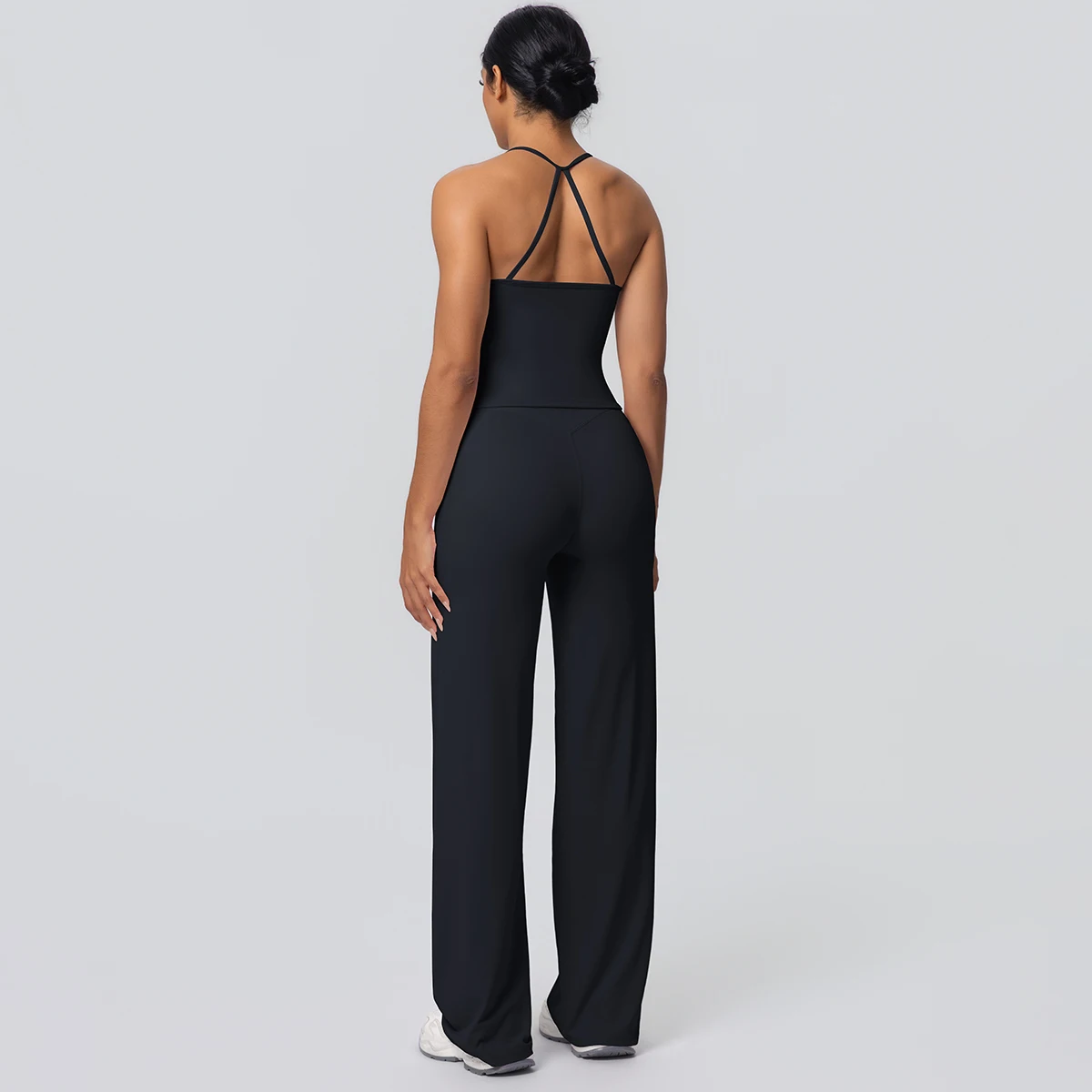 2-Piece Solid Yoga Sports Set — Image 12