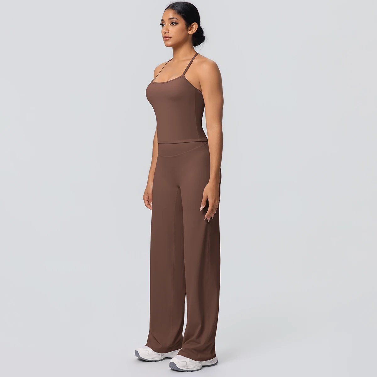 2-Piece Solid Yoga Sports Set — Image 6